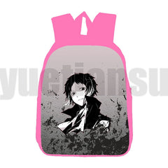 Bungou Stray Dogs Dazai Backpack 12 Inch 3D Anime Children's Pink School Bag
