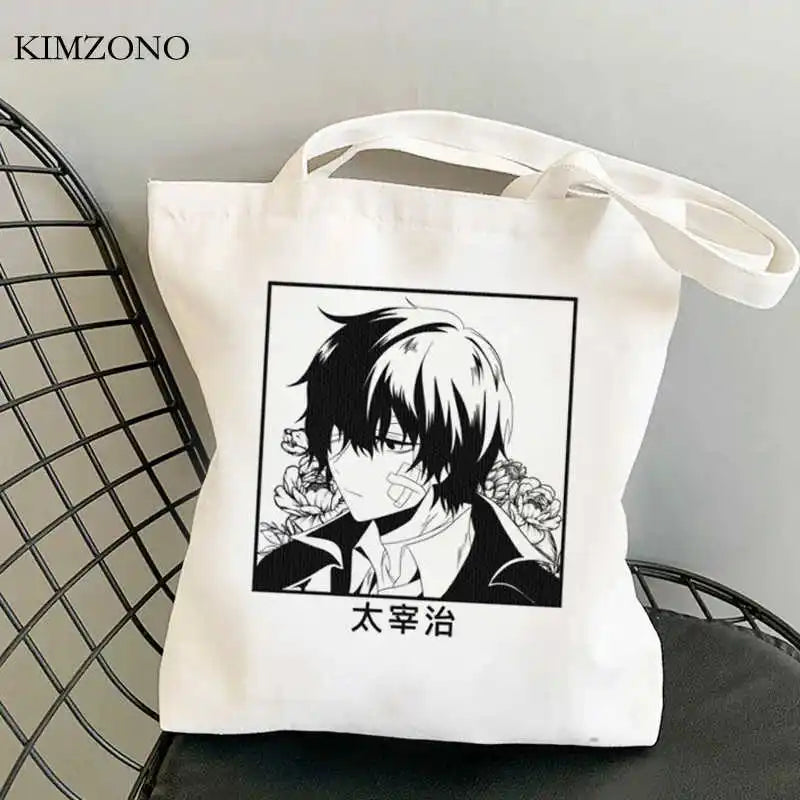 Bungou Stray Dogs Reusable Shopping Bag Tote Cloth Bolsas