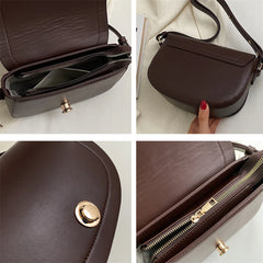 Vintage Twist Lock Crossbody Purse Ladies Handbags