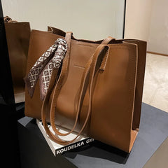Vintage Large Shoulder Side Bags For Women A4 Office Work Tote Bag