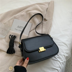 Vintage Saddle Small Shoulder Bags For Women Crossbody Bag PU Leather