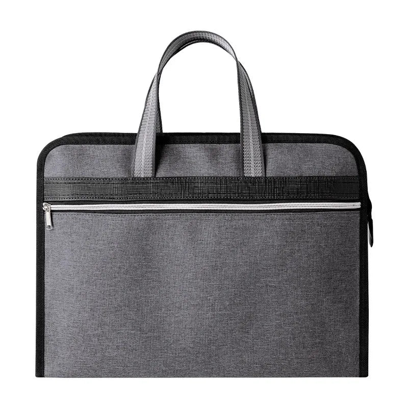 High Capacity Men's Briefcase Zipper Bag