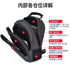 Large Capacity Business Backpack Oxford School Laptop Bag