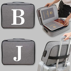 Lockable Passport Organizer Folder Handbag