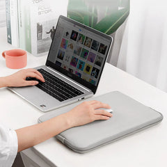 Women's Thin Light Business Laptop Liner Bag File Organize Pouch Handbag