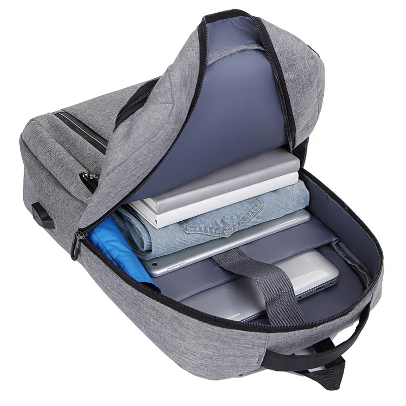 Waterproof Multifunctional Laptop Backpack USB Charging Rucksack