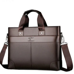 Men's Leather Laptop Briefcase Messenger Bags
