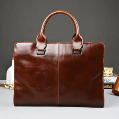 PU Leather Laptop Briefcase 13-14 inch Waterproof Tote Handbag