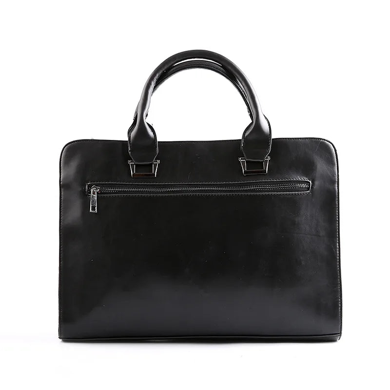 PU Leather Laptop Briefcase 13-14 inch Waterproof Tote Handbag