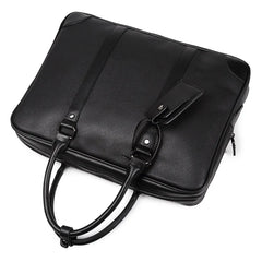 Men's Leather Briefcase Laptop Bag Tote Handbag