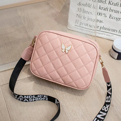 Women's Butterfly Diamond Square Crossbody Bag