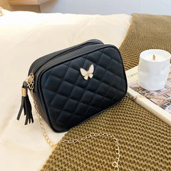 Butterfly Messenger Bags Small Square Bag Leather Women Handbags Women Bags