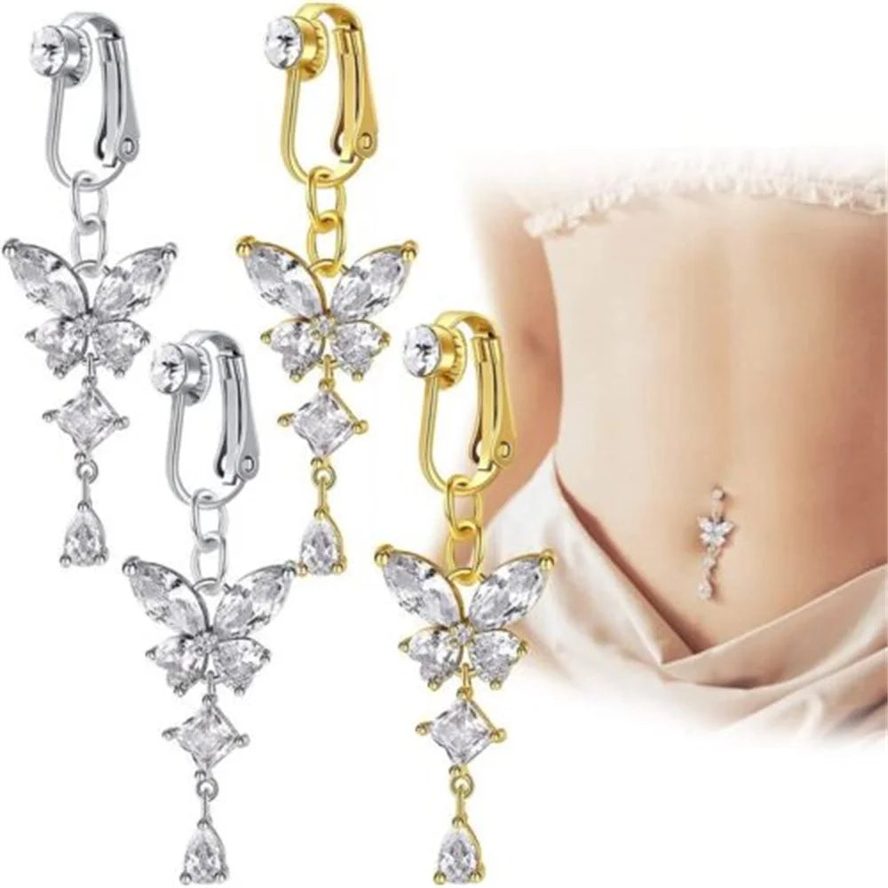 Butterfly Navel Ring Rabbit Navel Ring Heart Shape Navel Ring