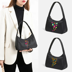 Butterfly Print Underarm Shoulder Bag Women Travel Handbag Tote Purse