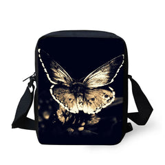 Butterfly Print Cross-body Bag for Kids Girls