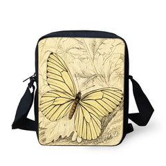 Butterfly Print Cross-body Bag for Kids Girls