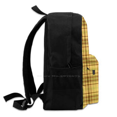 Butterscotch Plaids Teen College Student Backpack Laptop Travel Bags