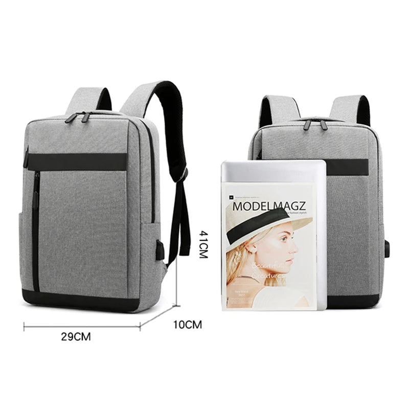 Buylor 16inch Laptop Backpack USB Charging Waterproof Bags for Men Women