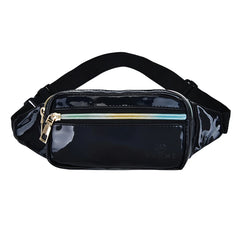 Holographic PVC Women Waist Bag Pack Purse Travel Fanny Pack