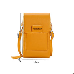 Women's Soft Leather Cell Phone Purse Handbag Crossbody Shoulder Bag