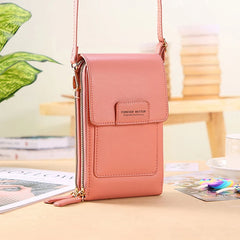 Women's Soft Leather Cell Phone Purse Handbag Crossbody Shoulder Bag