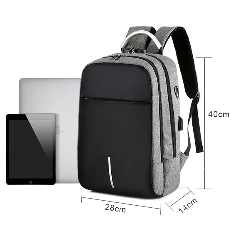 Buylor Anti-theft Combo Lock Backpack 15.6" Laptop Business Slim Bag