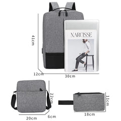 Buylor Business Men's Backpack Multi-function USB Charging Laptop Bag