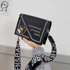 Buylor Crossbody Bag for Women Letter Printed Shoulder Bags Casual Handbag Purse