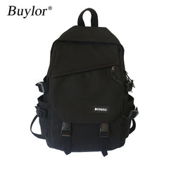 Buylor Women's Backpack Nylon Large Capacity Laptop Student Travel Bag