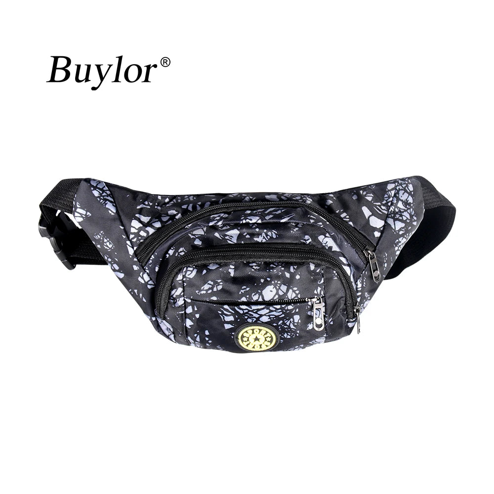 Waterproof Fanny Pack Men Women Waist Bag Zipper Pouch Travel Hiking