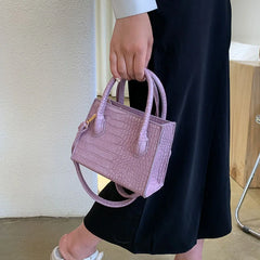Buylor Crossbody Bags Crocodile Pattern Handbag Lady PU Leather Shoulder Bag