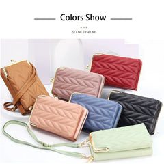 Buylor Hasp Cell Phone Purse Crossbody Leather Shoulder Bags for Women