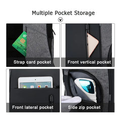 Buylor 15.6in Laptop Backpack USB Business Bag Waterproof Rucksack