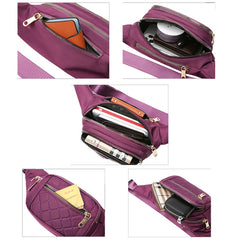 Women Nylon Waist Bag Running Fanny Pack Waterproof Hip Bum