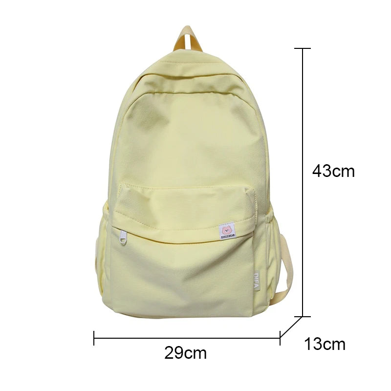 Buylor Nylon Women Backpack High Waterproof Schoolbag for Teenage Girls