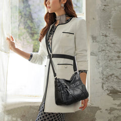 Buylor Soft Leather Shoulder Bag Casual Mother Bag Handbags