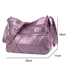 Buylor Soft Leather Shoulder Bag Casual Mother Bag Handbags
