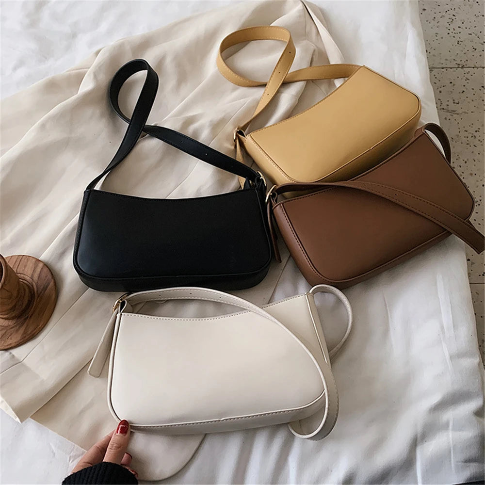 Buylor Summer Shoulder Bags For Women PU Leather Handbags Crossbody Solid Small