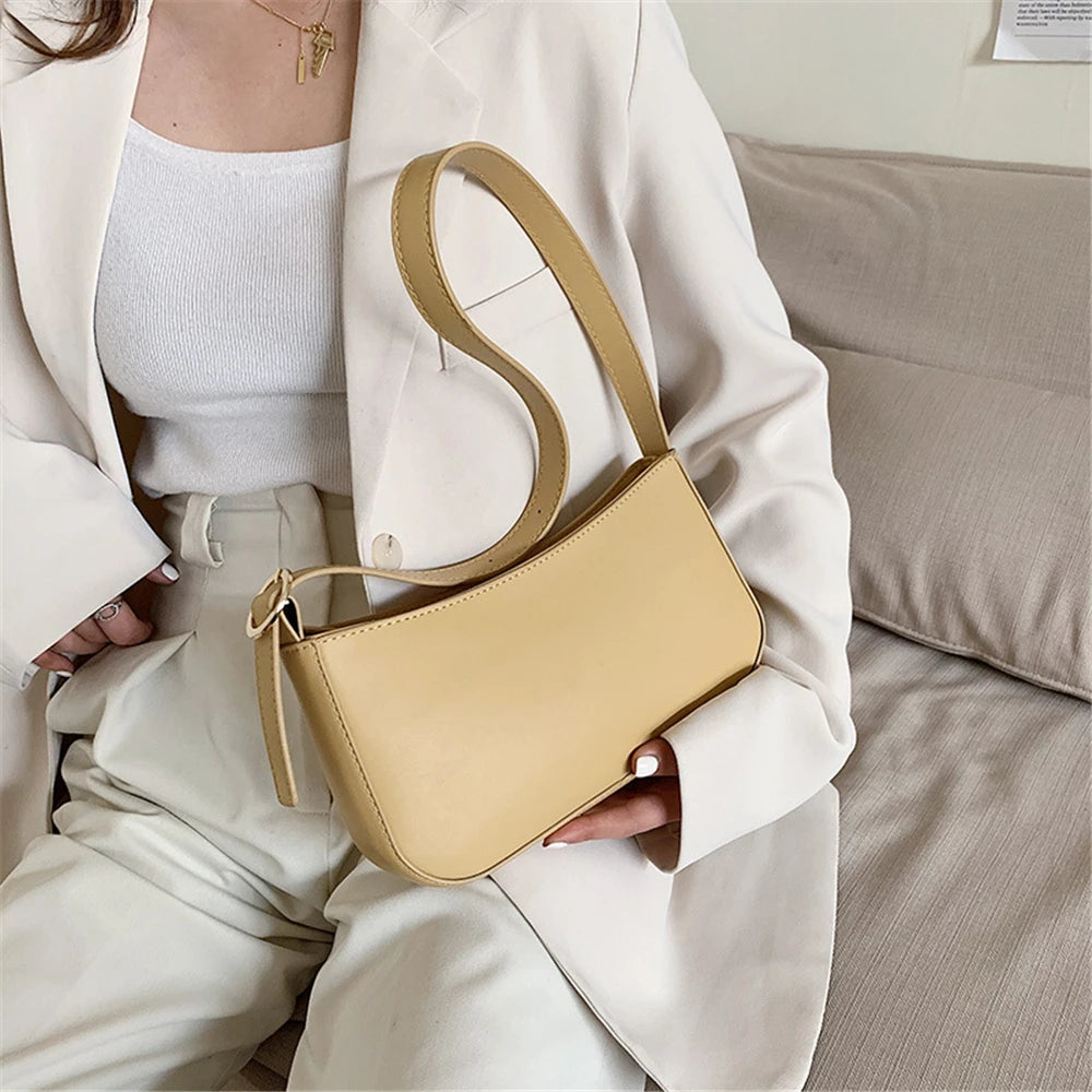 Buylor Summer Shoulder Bags For Women PU Leather Handbags Crossbody Solid Small