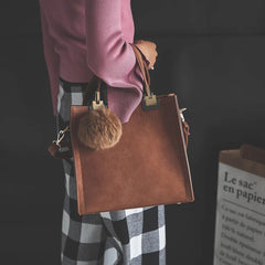 Vintage Matte Women's Crossbody Bag Large Capacity Tote Handbags