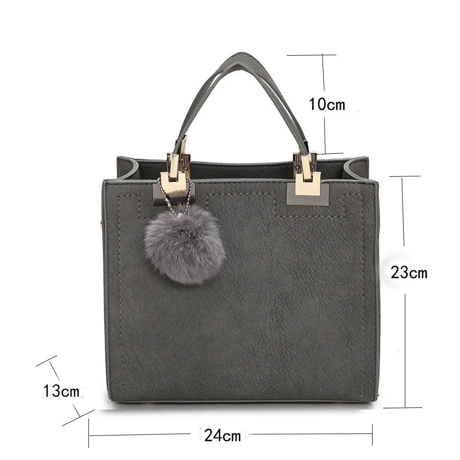 Vintage Matte Women's Crossbody Bag Large Capacity Tote Handbags