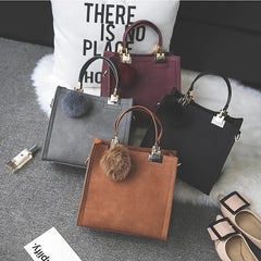 Vintage Matte Women's Crossbody Bag Large Capacity Tote Handbags