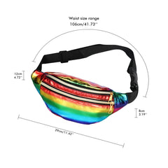 Buylor Waist Pack Women Belt Bags Holographic Bag Fanny Pack Laser