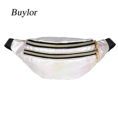 Buylor Waist Pack Women Belt Bags Holographic Bag Fanny Pack Laser