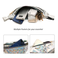 Buylor Holographic Waist Pack for Women Girls