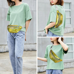 Buylor Holographic Waist Pack for Women Girls