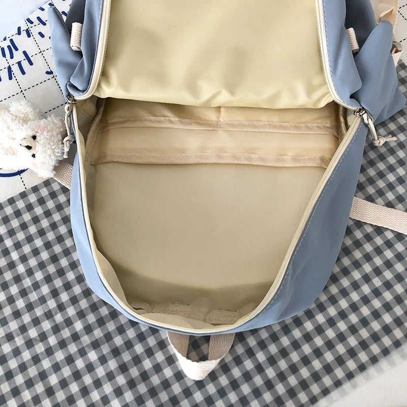 Buylor Women Backpack Nylon Waterproof Rucksack Teen Girls School Bag