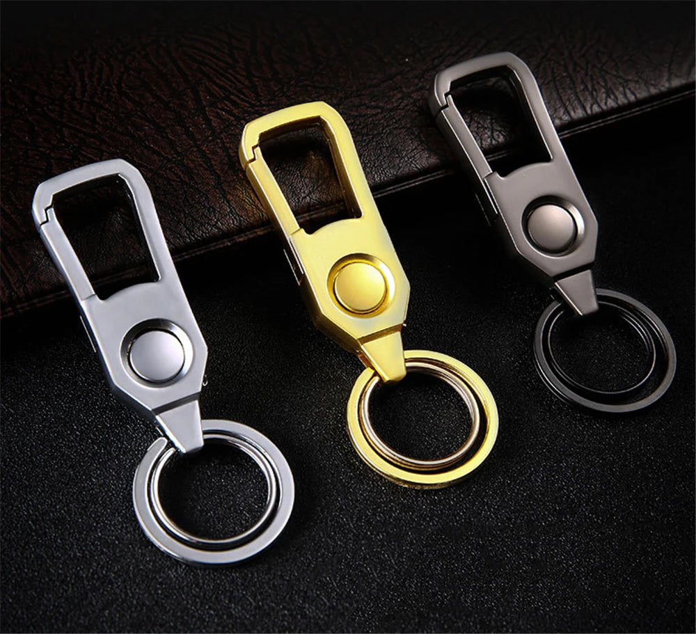Universal Key Holder LED With Light Metal Key Case Men's Car Pendant Organizer