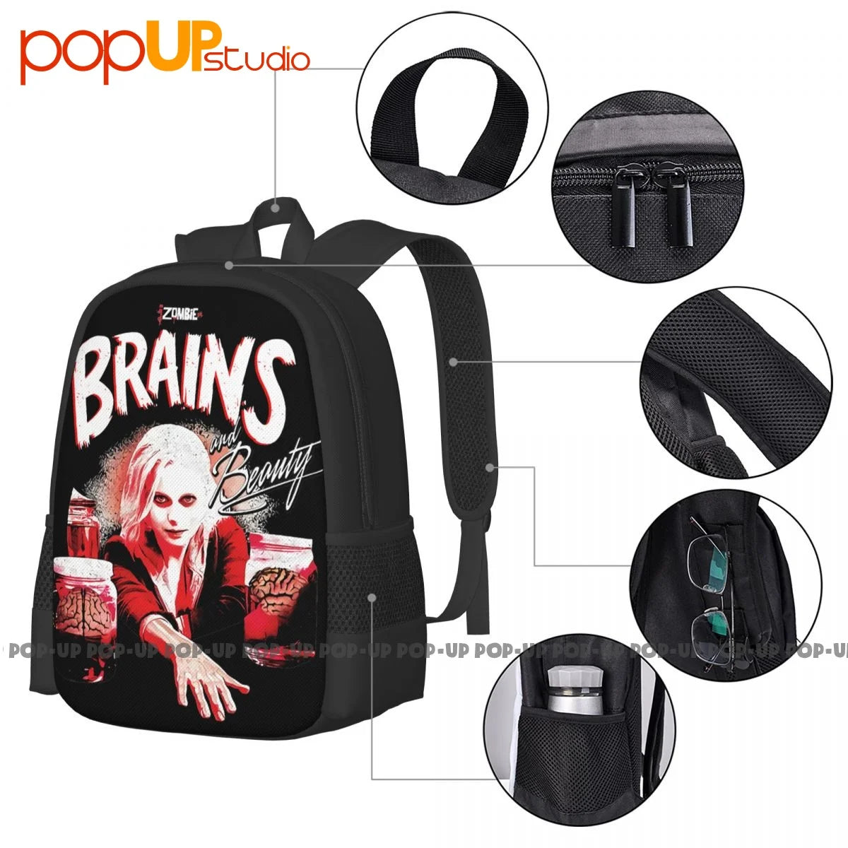 C W Brains And Beauty Cw 'S Izombie Backpack Large Capacity Travel