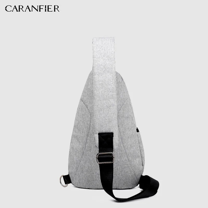 Men Anti Theft Shoulder Bag Crossbody Chest Pack Travel Messenger Bag